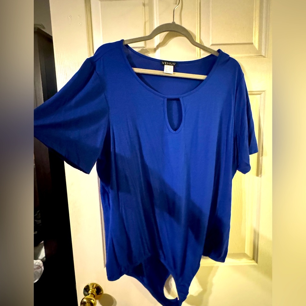 Royal Blue Venus Keyhole Bodysuit